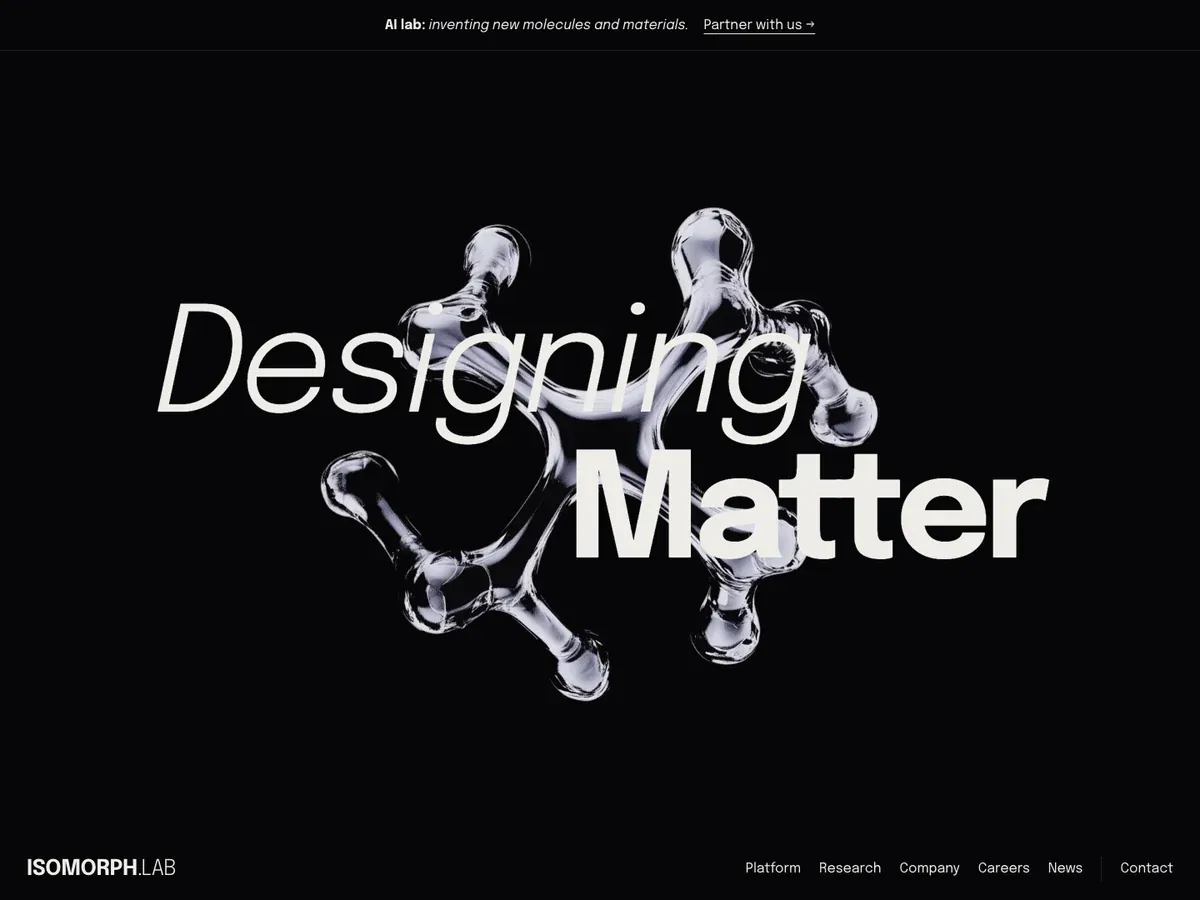 ISOMORPH.LAB website, home page